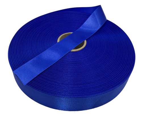 25mm Wide x 5m LIGHT BLUE or IVORY Single Satin Woven Edge Ribbon Wedding Craft 